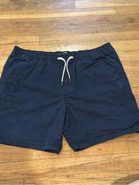 Hollister Navy Blue Drawstring Shorts